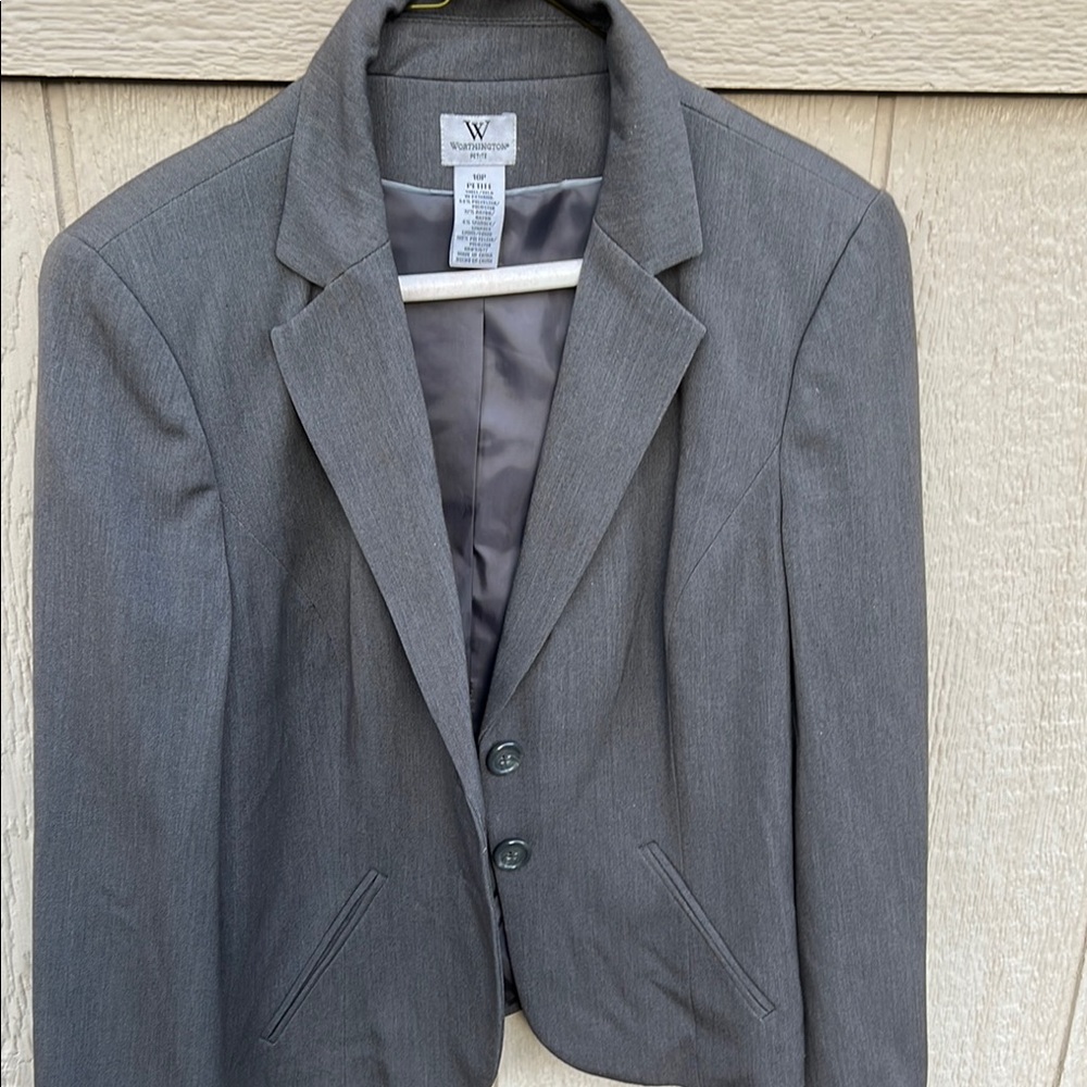 2 Set of Gray Blazer and  2 skirts
